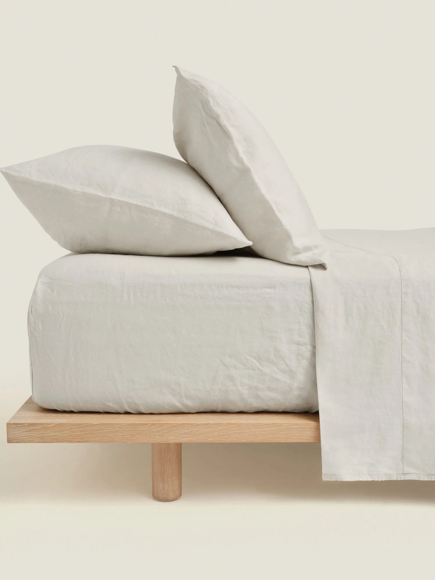 100% Linen Sheet Set in Cream