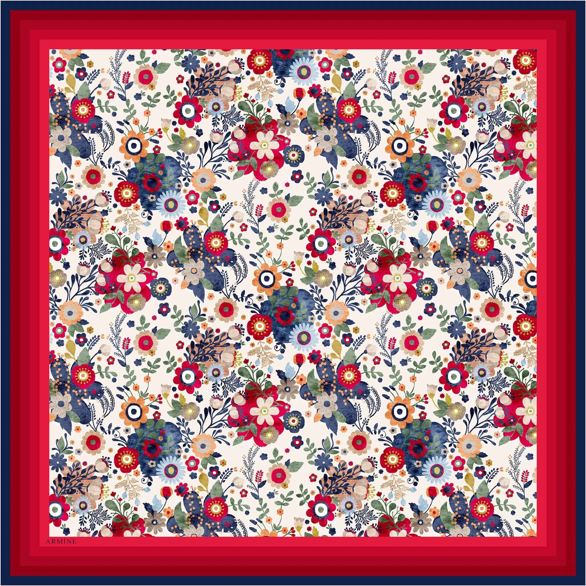 Armine Turkish Silk Scarf Calico