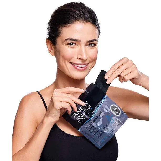 Avon Anew Pollution Protect Fresh Black Sheet Mask