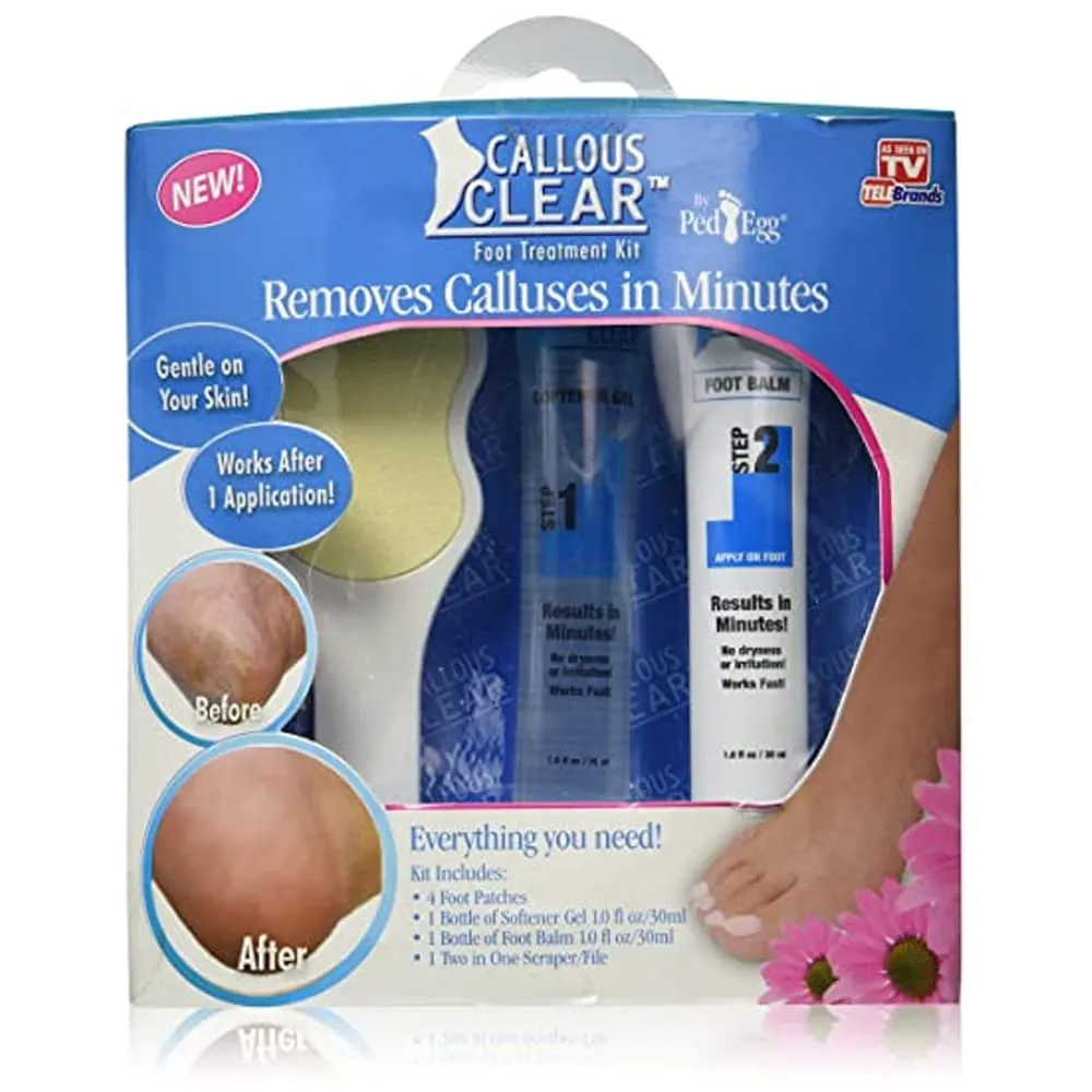 Callous Clear Foot Treatment Kit - Removes Calluses in Minutes