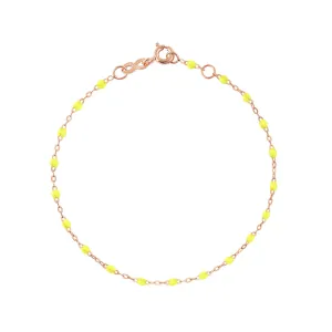 Classic Gigi Lime bracelet, Rose Gold, 5.9"