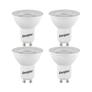 Energizer 4.2W GU10 LED Spotlight - 4 Pack - 345lm - 3000K