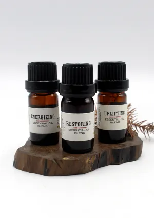 Energizing Restoring Uplifting Combo of Three Original Essential Oil