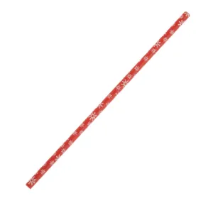 Fiesta Compostable Snowflake Paper Straws 210mm (Pack of 250) - HS983