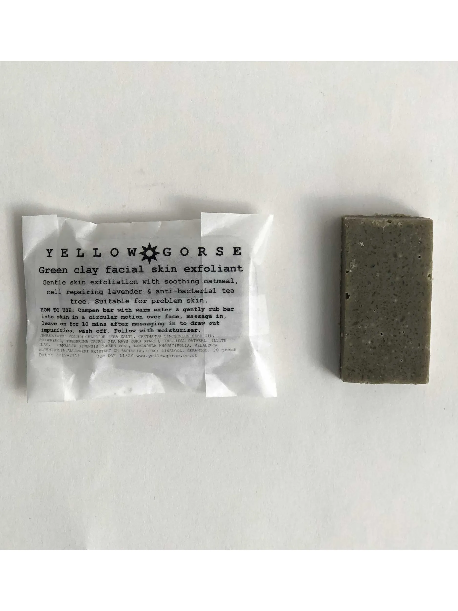 Green Clay Facial Exfoliating Bar