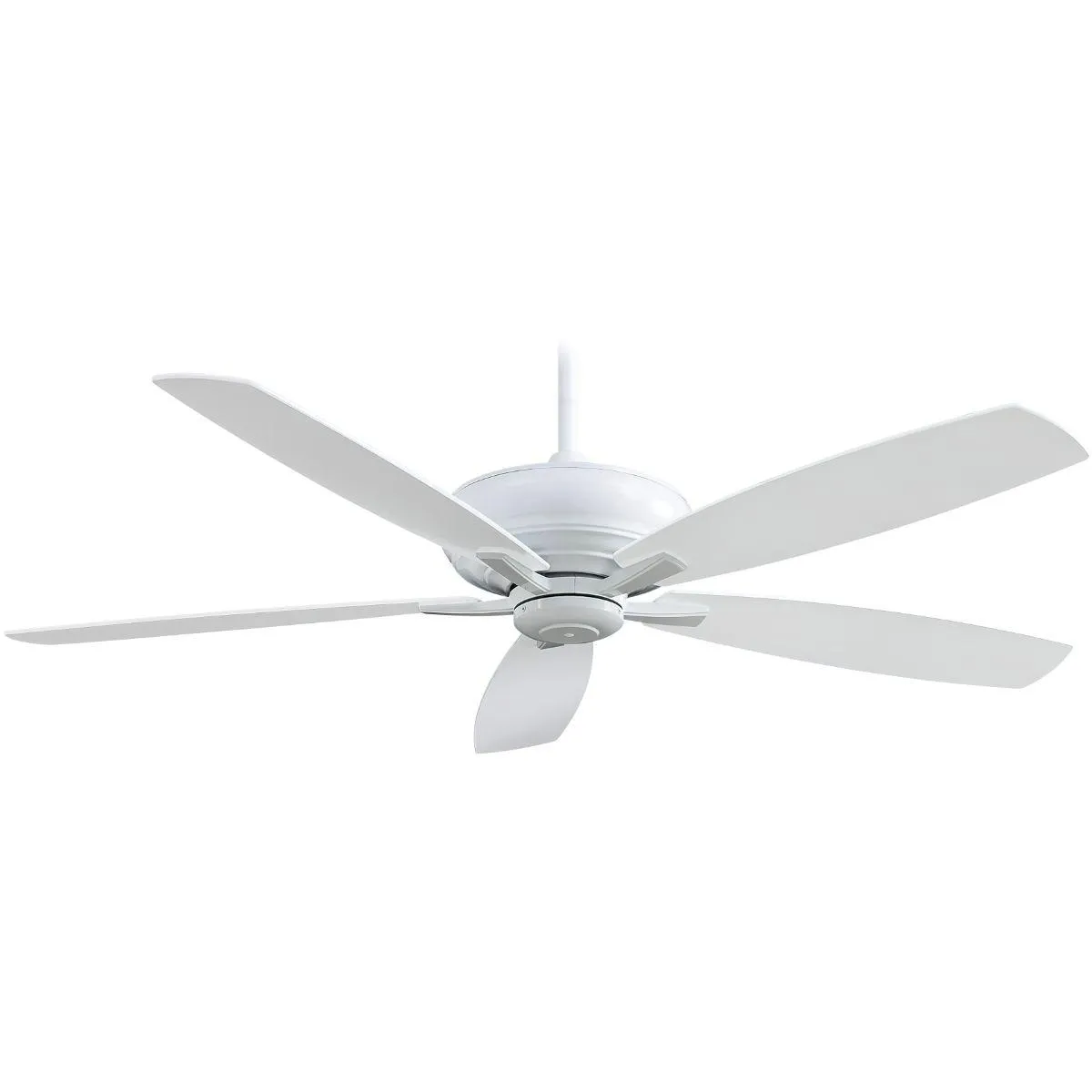 Kola XL 60" White Large Ceiling Fan with Remote