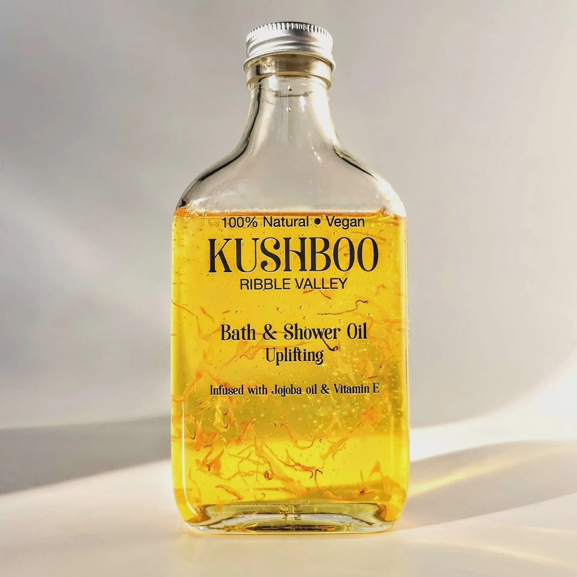 Kushboo Natural Uplifting Uplifting Bath & Shower Oil Tall Bottle