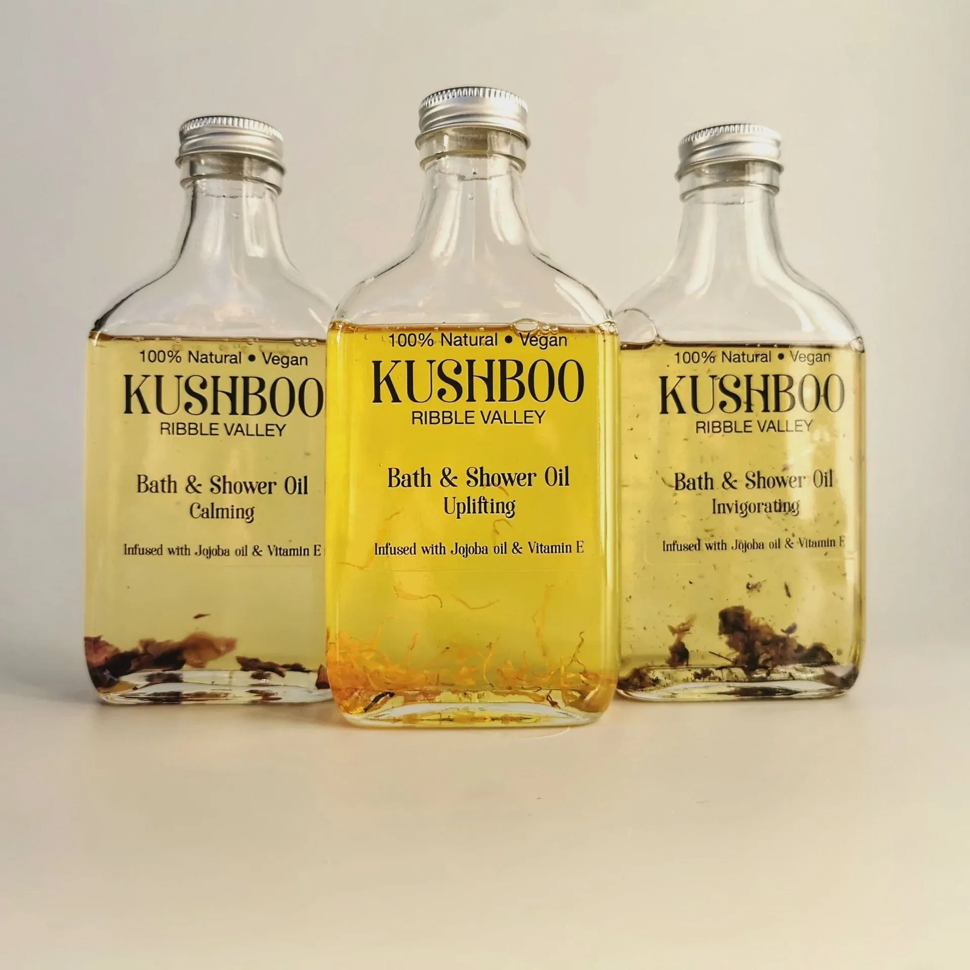 Kushboo Natural Uplifting Uplifting Bath & Shower Oil Tall Bottle