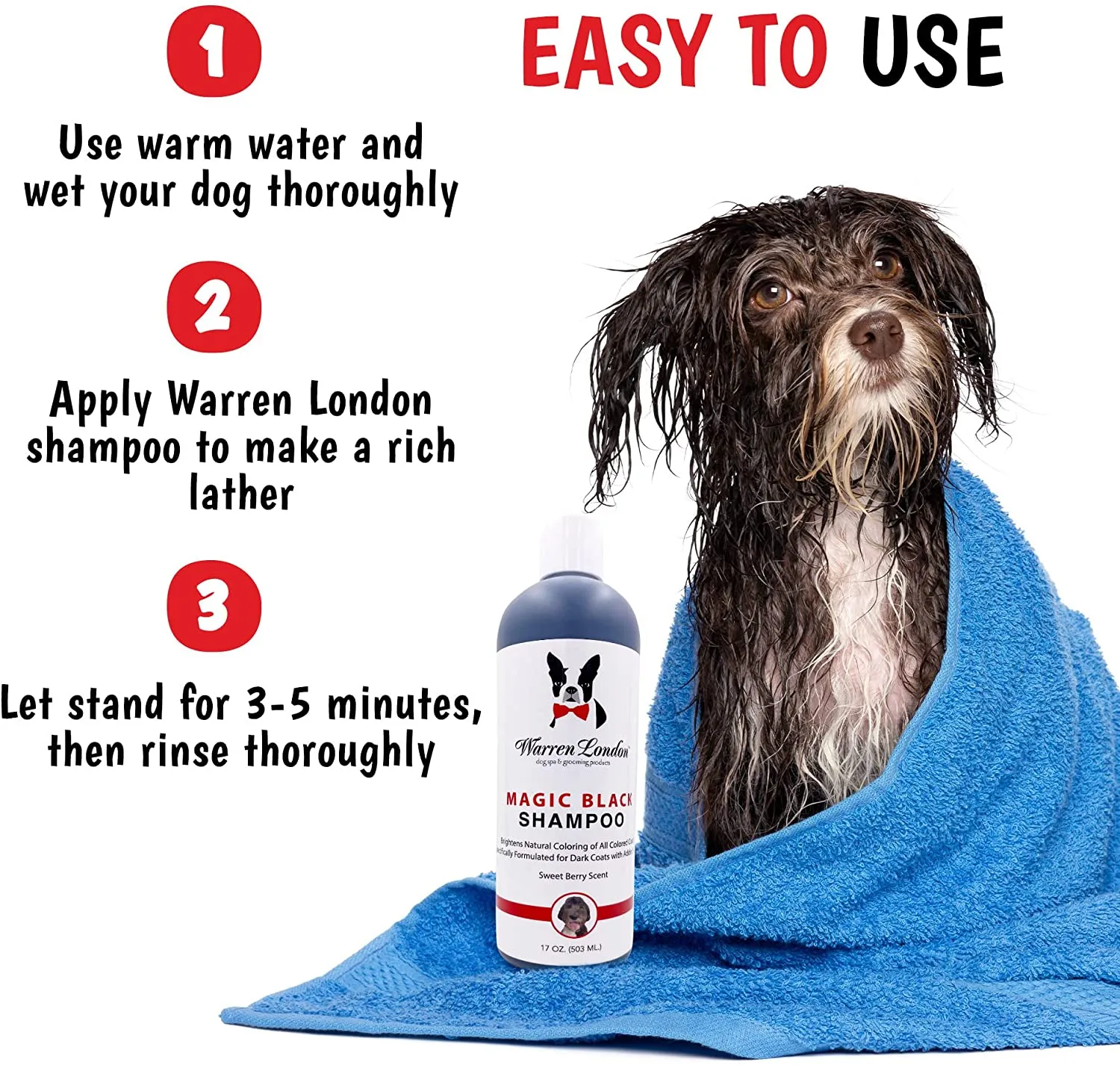 Magic Black Brightening Dog Shampoo