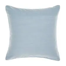 Nimes Blue Linen European Pillowcase by Linen House