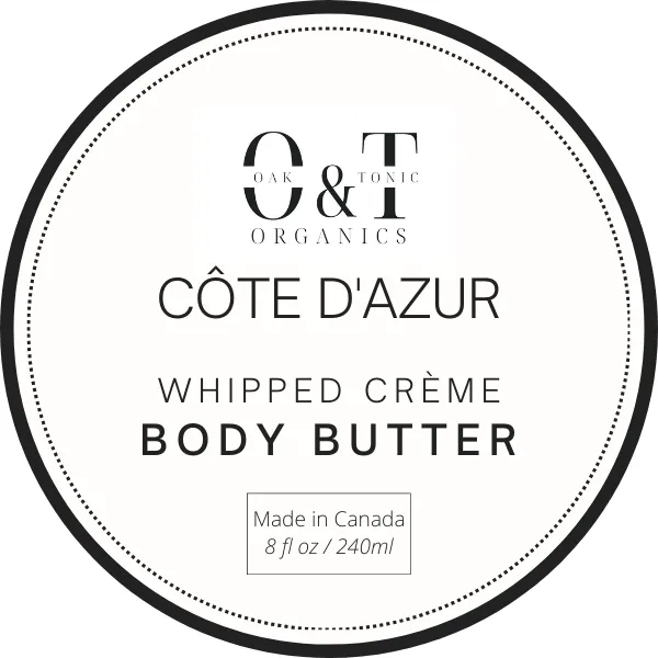 Oak & Tonic Organics | Côte D'azur Whipped Crème Body Butter