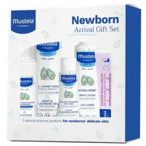 Open Box - Mustela Newborn Arrival Baby Bath and Body Gift Set - 5ct