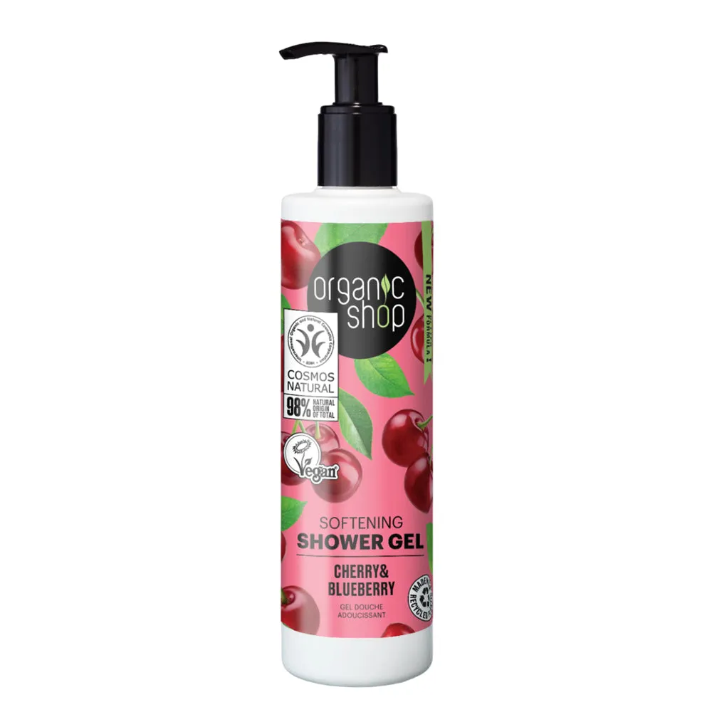 Organic Shop Softening Shower Gel Cherry and Blueberry