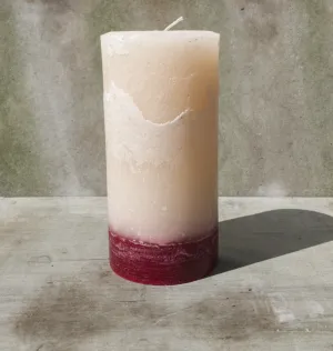 Pillar candle - Rose & Oud scented.