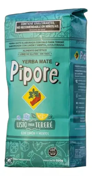 Piporé Yerba Mate Tereré Listo - Lemon and Mint - 500g/1.1lb