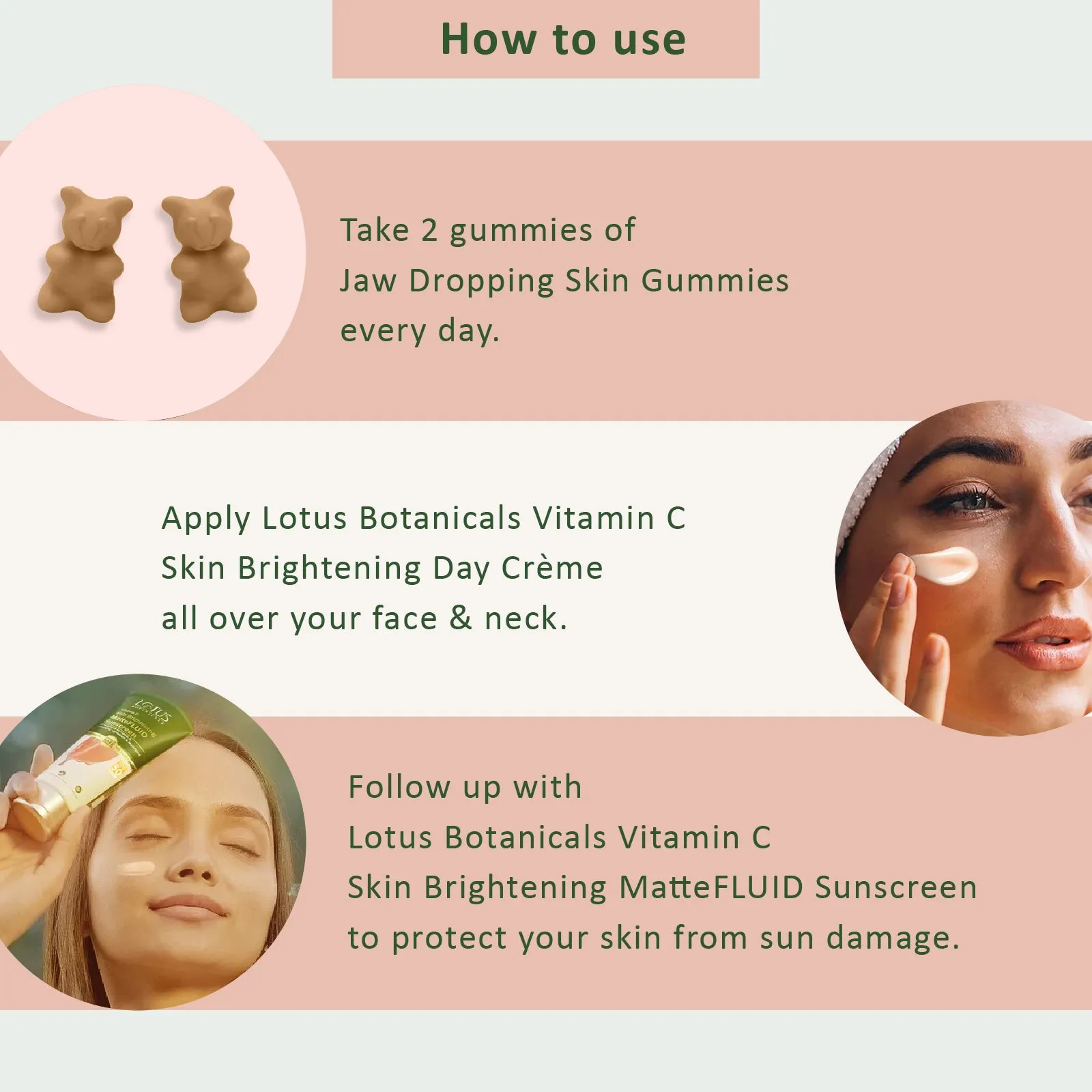 Power Gummies x Lotus Botanicals Skin Brightening Kit