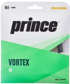 Prince Vortex 16g Black Tennis 12M String Set