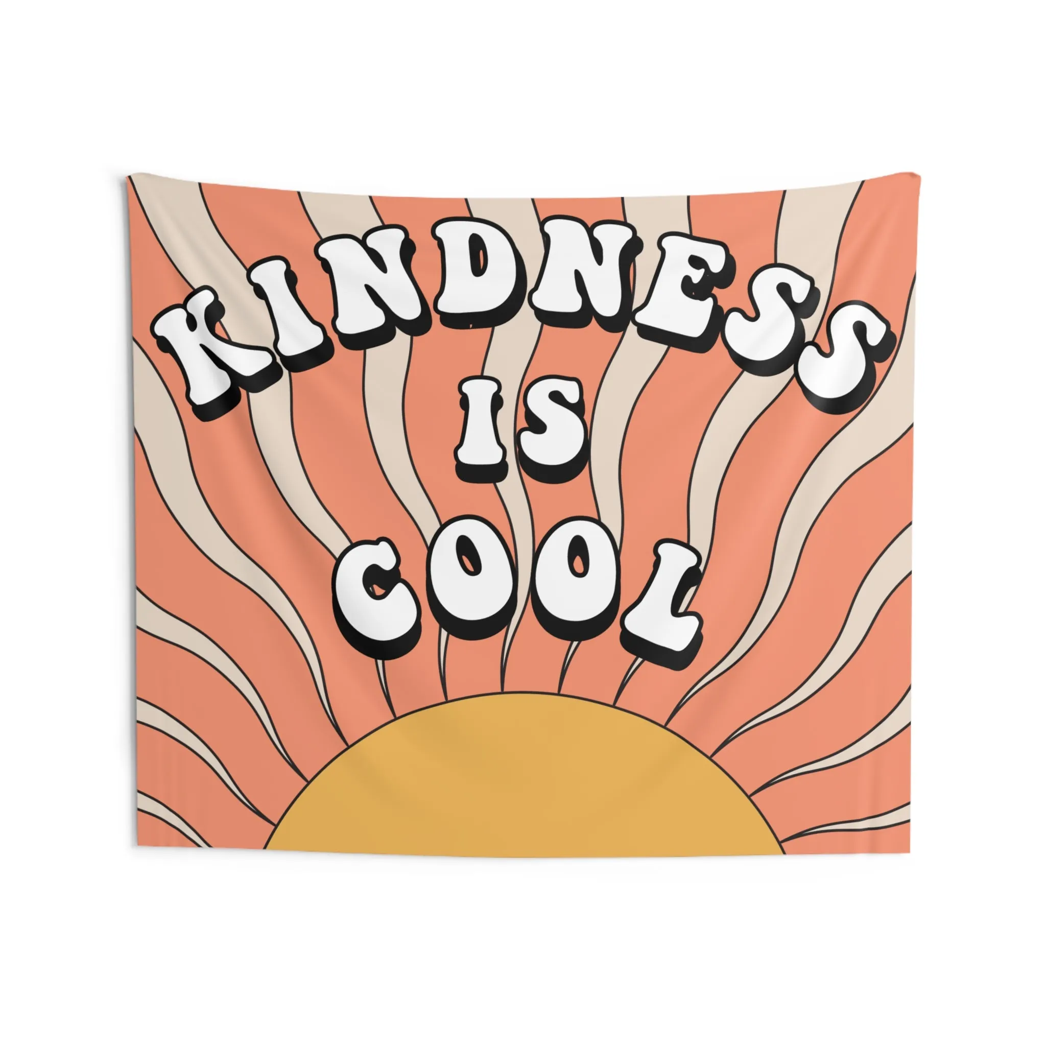 Retro Classroom Tapestry, Kindness is Cool Teacher Decor, Retro class decor, Teacher wall art, Classroom welcome sign