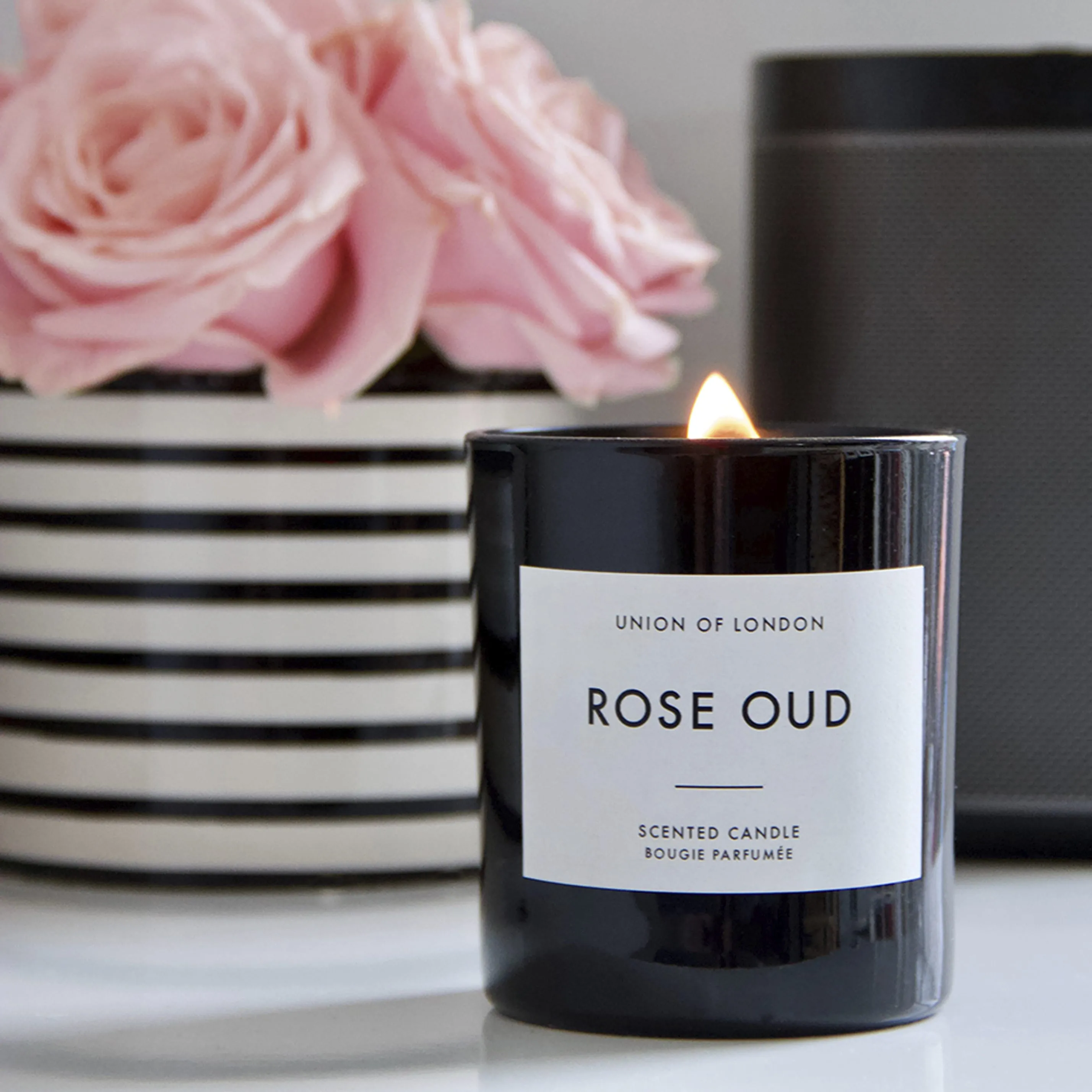 Rose Oud - Large, Black