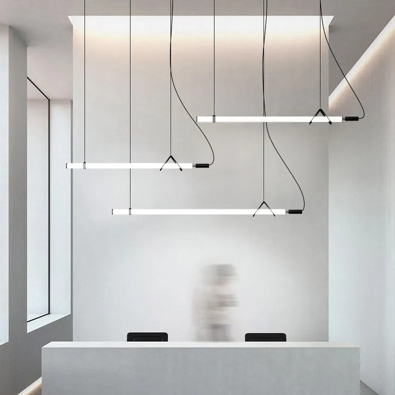 Sasaki Minimalist Linear Suspension Pendant Light