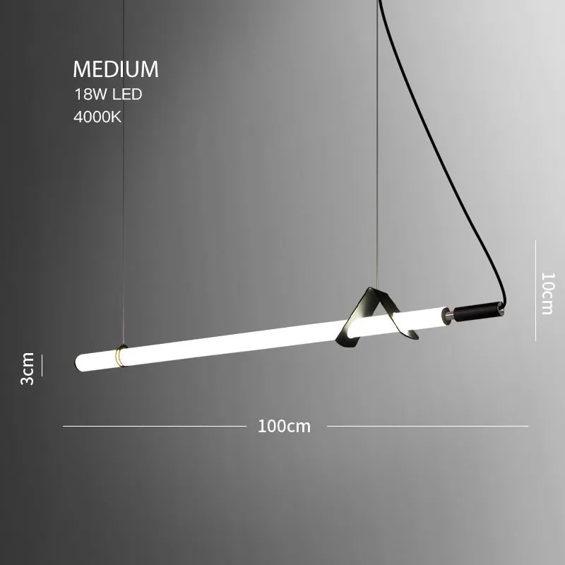 Sasaki Minimalist Linear Suspension Pendant Light