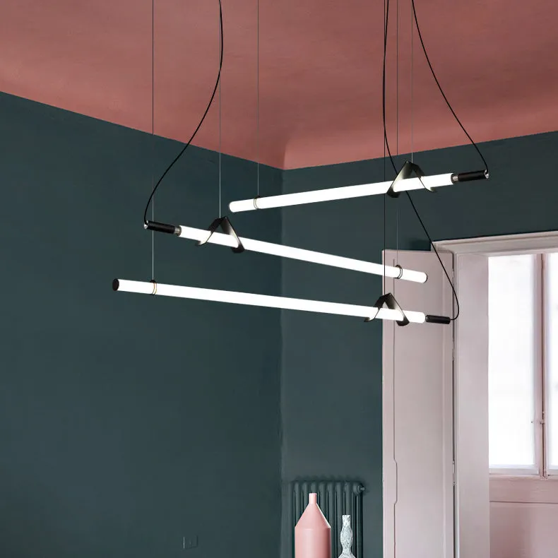 Sasaki Minimalist Linear Suspension Pendant Light