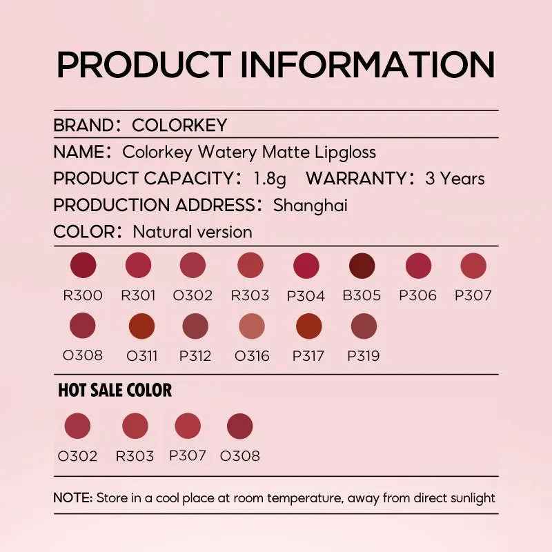 Soft Matte Water Tint O302 Orange