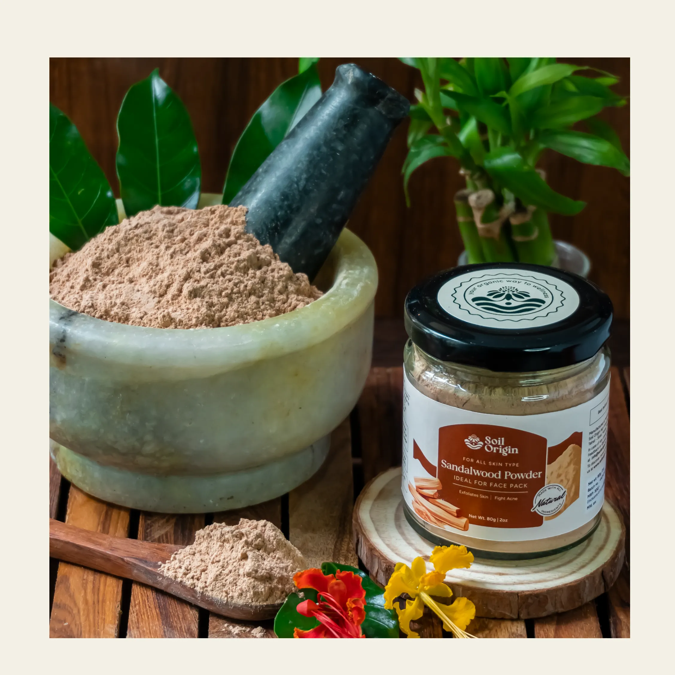 Soil Origin Natural Skincare Duo - Sandalwood Powder & Multani Mitti