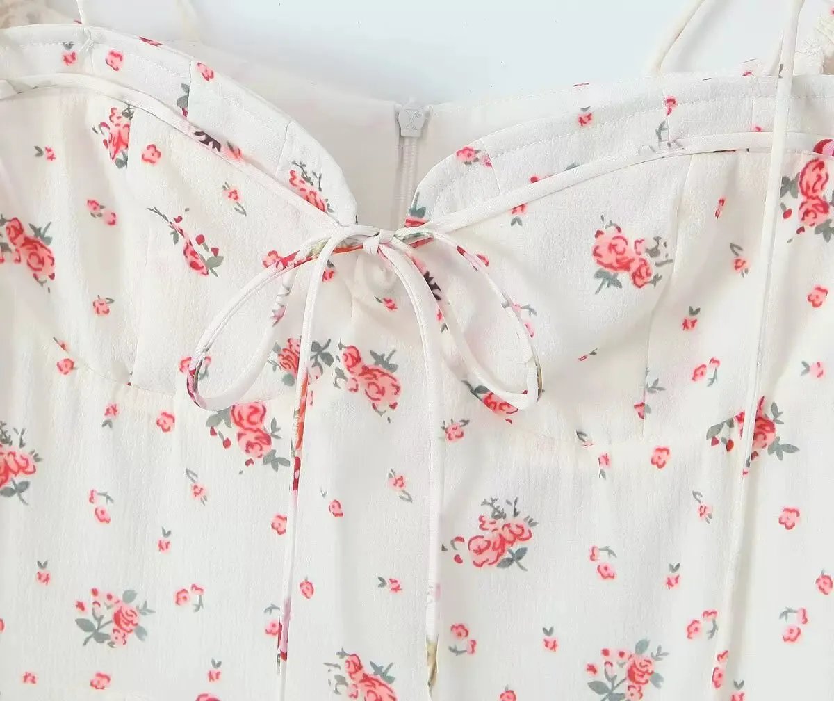 Springtime Sweetheart Rose Print Dress