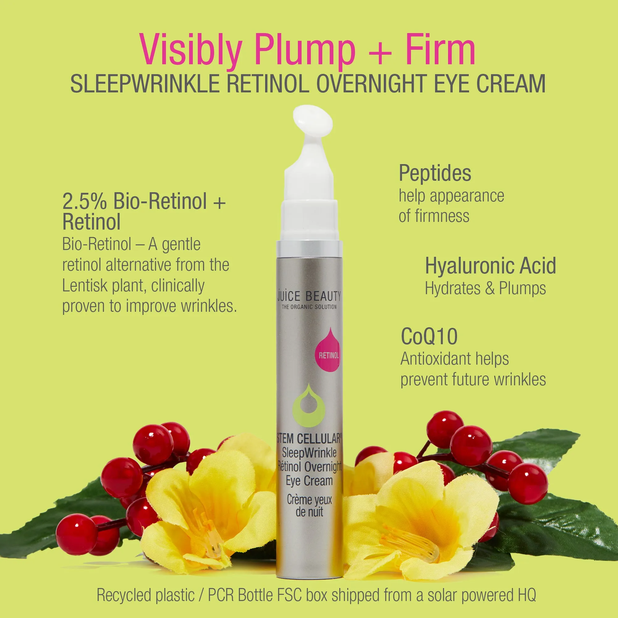 Stem Cellular SleepWrinkle Retinol Overnight Eye Cream