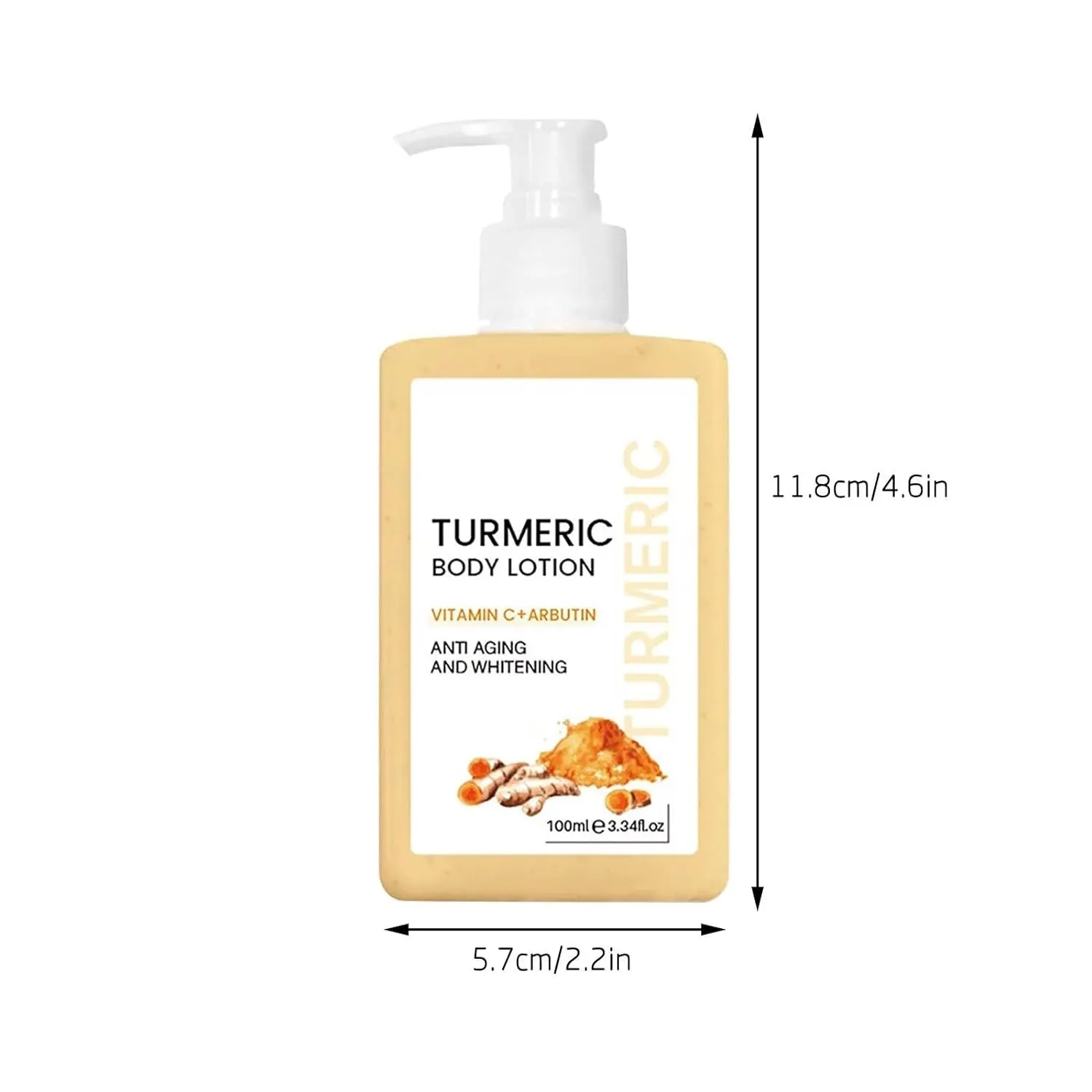 Turmeric  Body Moisturising For Women & Men Body Care Product Peach Lotion (White, One Size)